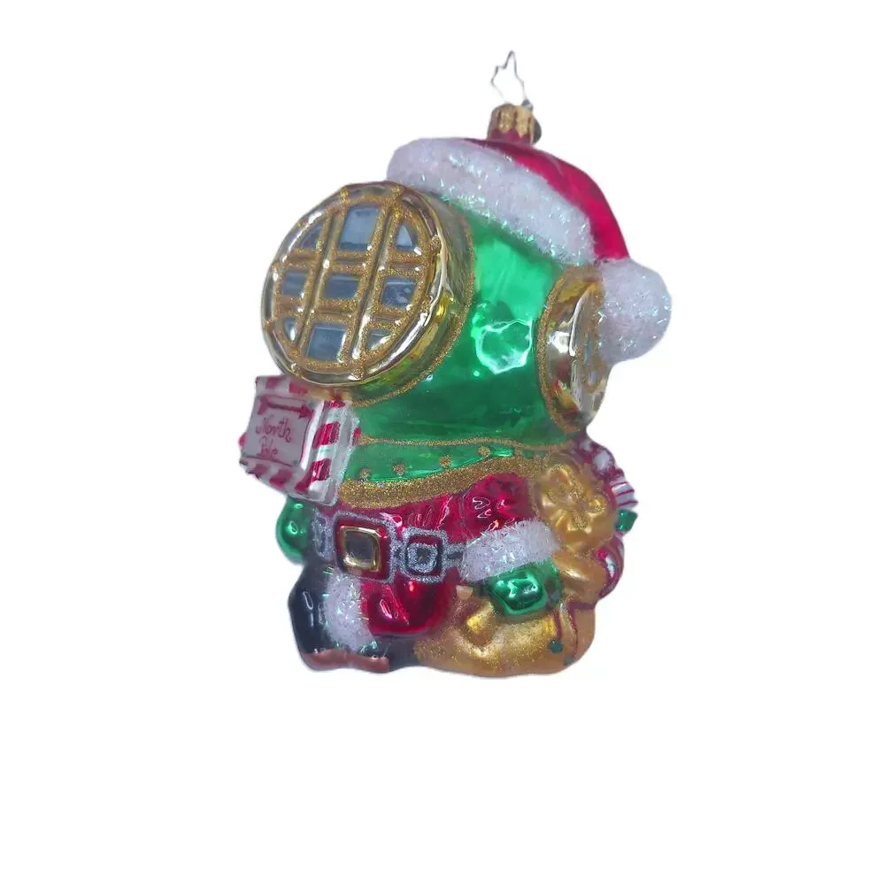 Christopher Radko North Pole Deep Sea Diver Helmet Glass Ornament 2011 AS IS